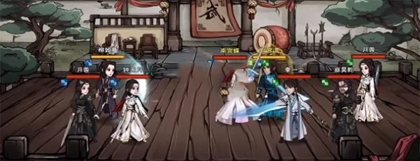 烟雨江湖、激情博弈、回合制、数值养成、关卡闯关、水墨武侠、传统武侠、离线单机、水墨风格、高自由度武侠RPG